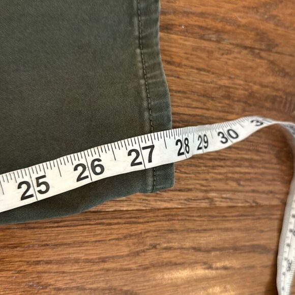 Ag Adriano Goldshmied the Abbey mid rise super skinny fit green jeans 30 - Picture 4 of 14